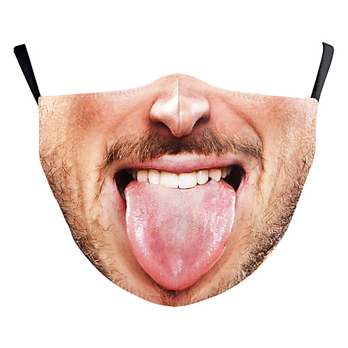 

Face cover Men's Polyester One-Size Beige 1pc / pack Adults Anti-UV Daily Basic All Seasons