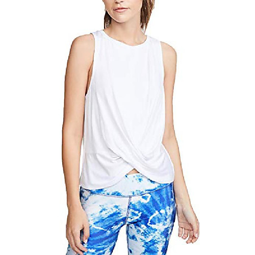 

workout tank tops for women yoga shirts muscle workout tanks running tank tops cute sleeveless fitness exercise athletic activewear tops summer fashion gym clothes for women white m