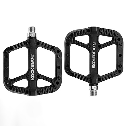 

Bike Pedals Flat & Platform Pedals Durable Easy to Install Convenient Aluminium Alloy for Cycling Bicycle Road Bike Mountain Bike MTB BMX Black