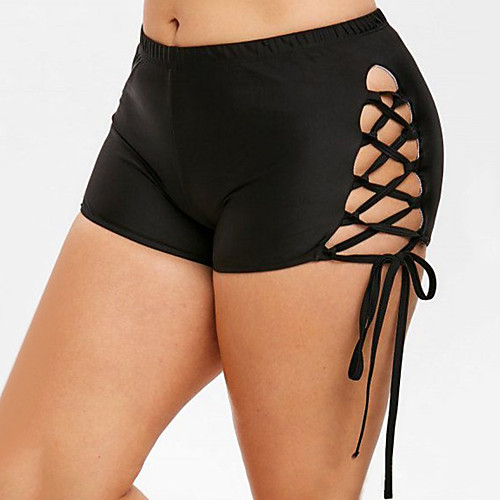 

Women's Yoga Shorts Shorts Bottoms Tummy Control Butt Lift Breathable Black Yoga Fitness Gym Workout Sports Activewear Stretchy