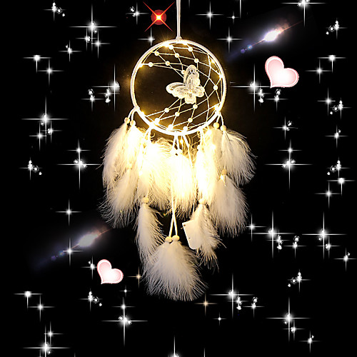 

Boho Dream Catcher Handmade Gift Wall Hanging Decor Art Ornament Craft Feather Bead Butterfly 6016cm for Kids Bedroom Wedding Festival