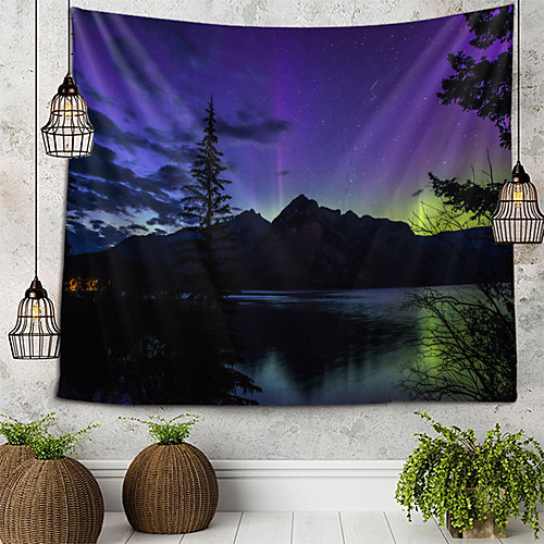 

Starry Sky Tree Tapestry Wall Hanging Tapestries Wall Blanket Wall Art Wall Decor Landscape Painting Tapestry Wall Decor