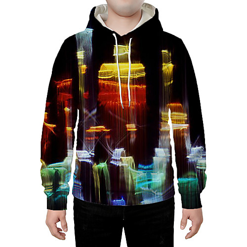 

Men's Hoodie Graphic Daily Going out 3D Print Casual Hoodies Sweatshirts Rainbow