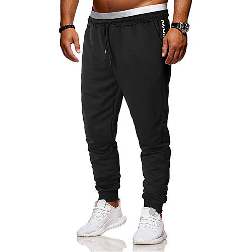 

Men's Sweatpants Track Pants Bottoms Winter Fitness Running Breathable Quick Dry Soft Sport Black / Stretchy