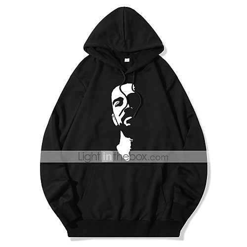 

Men's Hoodie Pullover Cartoon Hoodie Person Sport Athleisure Hoodie Top Long Sleeve Warm Soft Oversized Comfortable Everyday Use Causal Exercising General Use / Winter