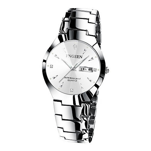 

Men's Dress Watch Analog Quartz Modern Style Stylish Casual Water Resistant / Waterproof Calendar / date / day / One Year / Titanium Alloy