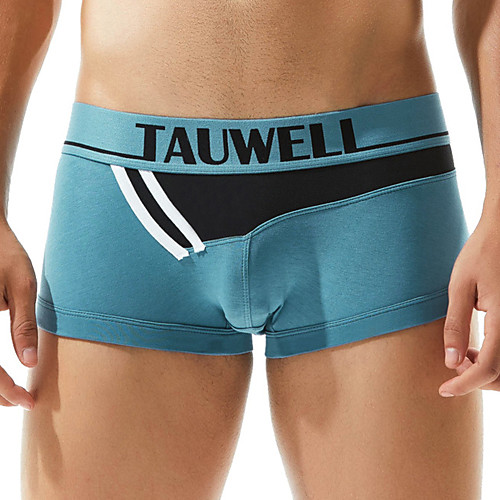 

TAUWELL Men's Sports Underwear Shorts Boxer Briefs Bottoms Cotton Winter Fitness Gym Workout Performance Running Training Breathable Quick Dry Soft Sport Blue Orange Sky Blue / Stretchy