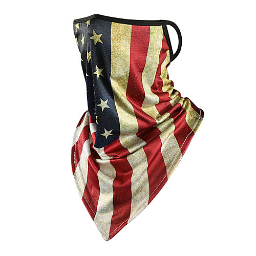 

Ice Silk Neck Gaiter Neck Tube Balaclava Bandana Mask Men's Women's Unisex Headwear American / USA Stars Fashion UV Sun Protection Dust Proof Cooling for Fitness Running Cycling Autumn / Fall Spring