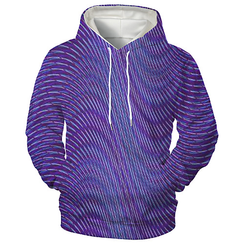 

Men's Hoodie Graphic Daily Going out 3D Print Sports & Outdoors Hoodies Sweatshirts Blue