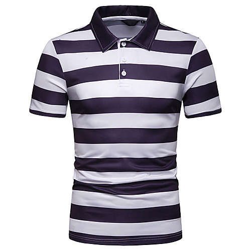 

Men's Polo Graphic Short Sleeve Daily Tops White Orange Green