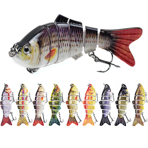 

1 pcs Fishing Lures Multi Jointed Swimbaits lifelike 6 Segment Sinking Bass Trout Pike Treble Hook Sea Fishing Jigging Fishing Freshwater Fishing