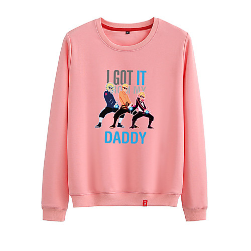 

Women's Sweatshirt Pullover Black White Pink Cartoon Crew Neck Person Cartoon Cute Sport Athleisure Sweatshirt Top Long Sleeve Warm Soft Comfortable Everyday Use Causal Exercising General Use