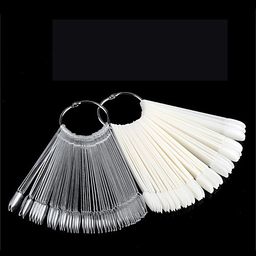 

Nail Art Sheets 50 Pieces of Iron Circle Circle Fan Shaped Color Cards Round Head Fan Shaped Nail Sheets Show Color Cards