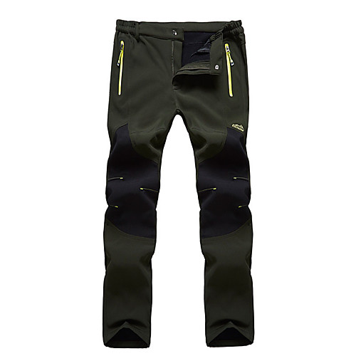 

Men's Hiking Pants Trousers Hiking Cargo Pants Solid Color Winter Outdoor Loose Thermal Warm Thermal Waterproof Windproof Pants / Trousers Bottoms Black Army Green Grey Hunting Fishing Climbing L XL