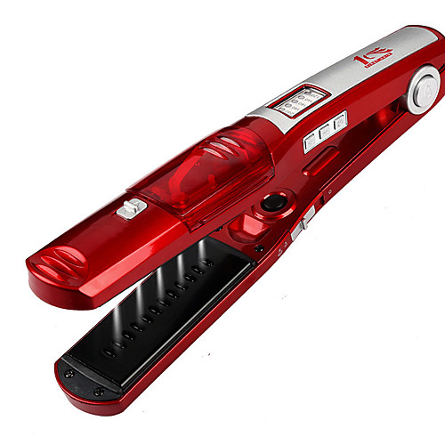 

Steam Hair Straightener Professional Straightening Iron Steam Vapor Styler 2 in 1 Hair Straightener and Curler Travel