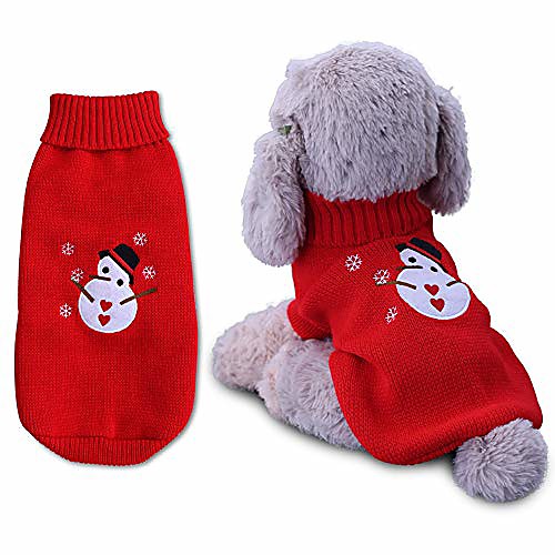 

christmas pet sweater vest for cats puppys small dog, warm winter spring puppy coat