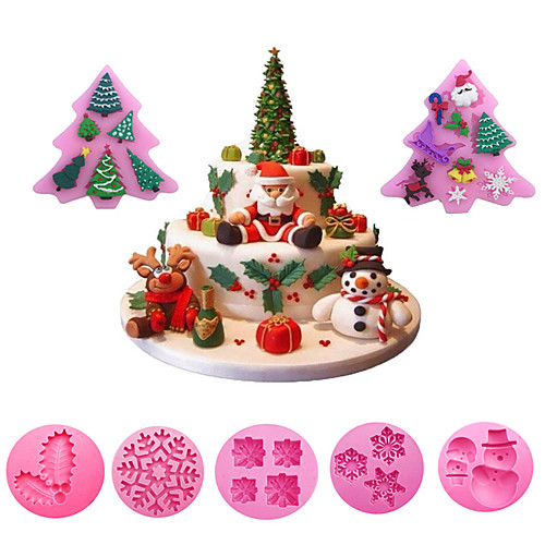 

Christmas Series Fondant Cake Mould Chocolate Cake Mold Baking Non-stick And Heat-resistant Kitchen Handmade Tools