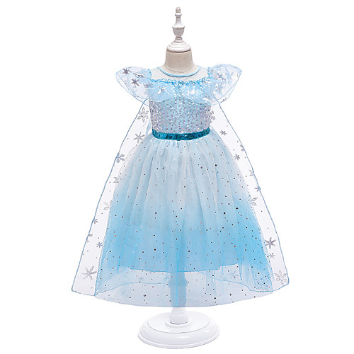 

Elsa Dress Kid's Toddler Girls' Cosplay Vacation Dress Halloween Halloween Festival Christmas Halloween Festival / Holiday Blue / Pink Easy Carnival Costumes sky Snowflake