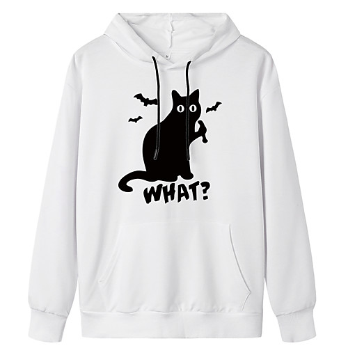 

Women's Pullover Hoodie Sweatshirt Graphic Daily Weekend Basic Casual Hoodies Sweatshirts White Blue Yellow