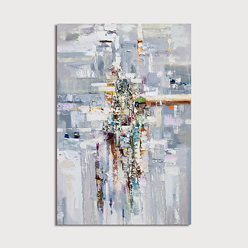 

Oil Painting Hand Painted Vertical Abstract Modern Stretched Canvas