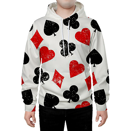 

Men's Hoodie Graphic Daily Going out 3D Print Basic Streetwear Hoodies Sweatshirts White