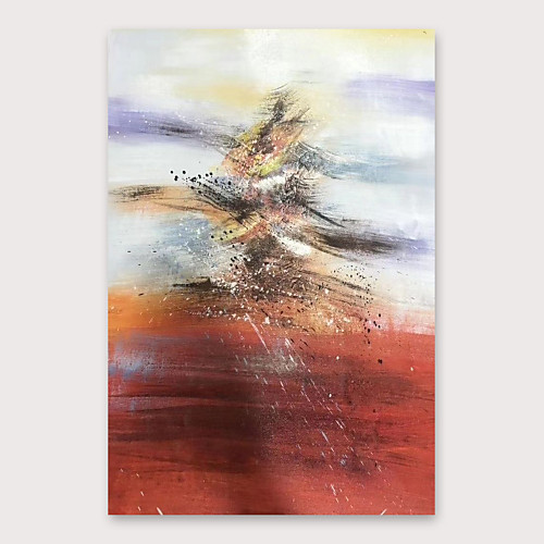 

Oil Painting Hand Painted Vertical Abstract Modern Stretched Canvas
