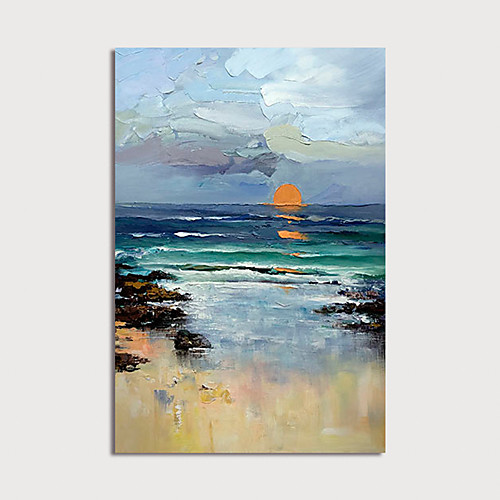 

Oil Painting Hand Painted Vertical Abstract Modern Stretched Canvas