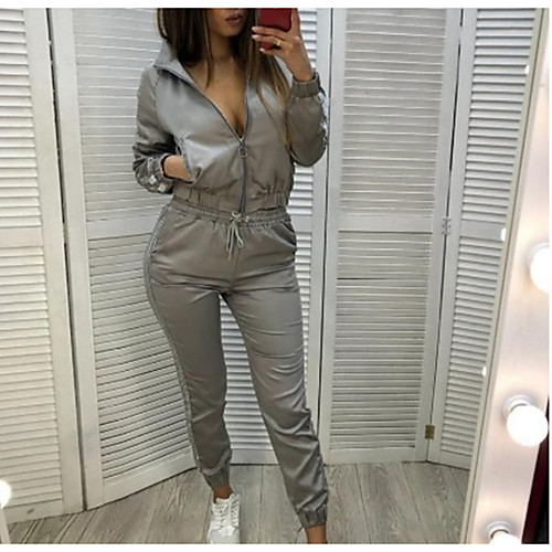 

Women's Sweatsuit 2 Piece Set Color Block Drawstring Color Block Sport Athleisure Sweatshirt and Pants Outfits Clothing Suit Long Sleeve Comfortable Everyday Use Causal Casual Daily / Winter