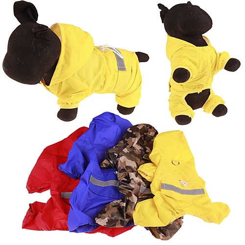 

Dog Rain Coat Puppy Clothes Waterproof Outdoor Dog Clothes Puppy Clothes Dog Outfits Yellow Red Blue Costume for Girl and Boy Dog Mixed Material S M L XL XXL