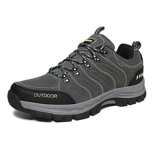 

Men's Hiking Shoes Anti-Slip Shock Absorption Breathable Wearable Hiking Outdoor Exercise Running Spring, Fall, Winter, Summer Black Grey Brown