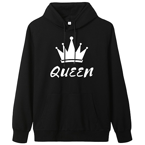 

Women's Pullover Hoodie Sweatshirt Graphic Daily Weekend Basic Casual Hoodies Sweatshirts White Black Blue