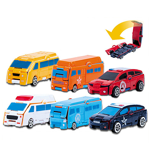 

Construction Truck Toys Transformer Toys Mini Police car Ambulance Vehicle Bus Transformable Plastic Mini Car Vehicles Toys for Party Favor or Kids Birthday Gift / Kid's