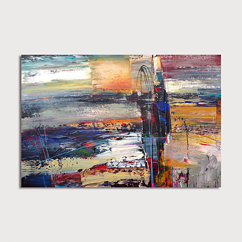 

Oil Painting Hand Painted Horizontal Abstract Modern Stretched Canvas