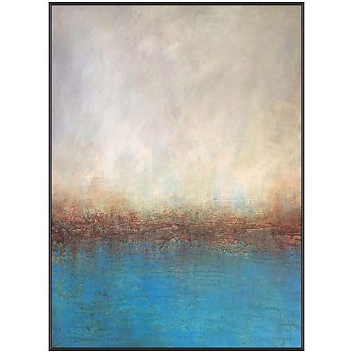 

Oil Painting Hand Painted Vertical Abstract Landscape Comtemporary Modern Rolled Canvas (No Frame)