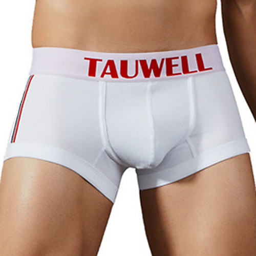 

TAUWELL Men's Sports Underwear Shorts Boxer Briefs Bottoms Cotton Winter Fitness Gym Workout Performance Running Training Breathable Quick Dry Soft Sport White Dark Gray Dark Blue / Stretchy