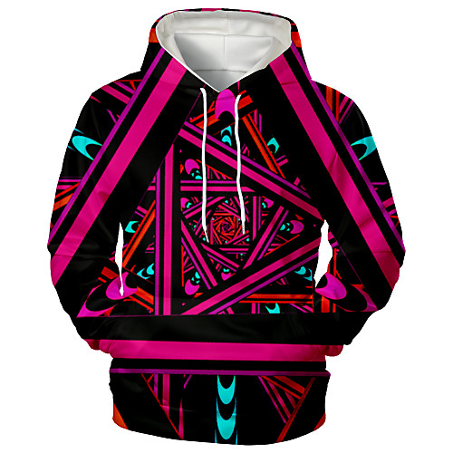 

Men's Hoodie Graphic Daily Going out 3D Print Sports & Outdoors Hoodies Sweatshirts Purple