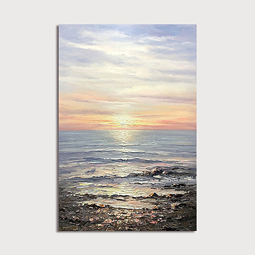

Oil Painting Hand Painted Vertical Abstract Modern Stretched Canvas