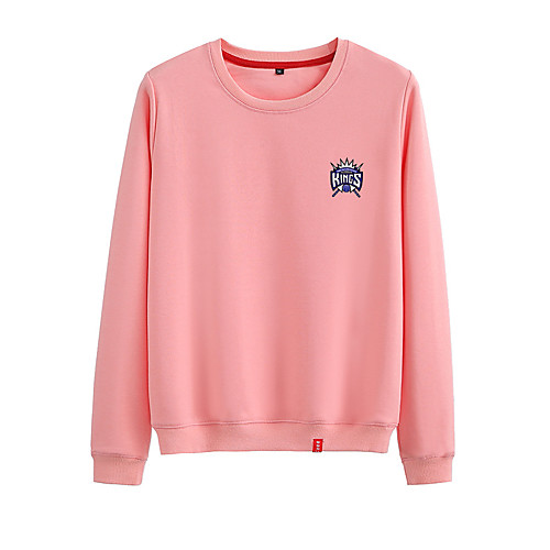 

Women's Sweatshirt Pullover Black White Pink Artistic Style Crew Neck Cute Letter Printed Sport Athleisure Sweatshirt Top Long Sleeve Warm Soft Comfortable Everyday Use Causal Exercising General Use