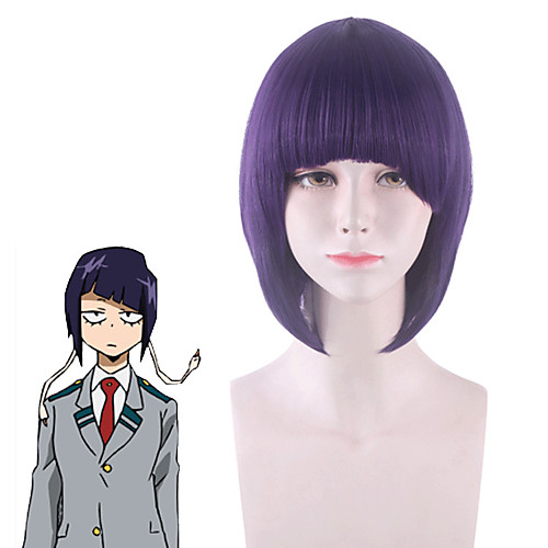

Cosplay Costume Wig Cosplay Wig Jiro Kyoka My Hero Academia / Boku No Hero kinky Straight Bob Wig Short Purple Synthetic Hair 14 inch Women's Anime Cosplay Purple