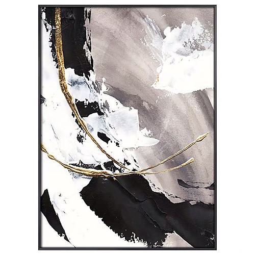

Oil Painting Hand Painted Vertical Abstract Landscape Comtemporary Modern Rolled Canvas (No Frame)