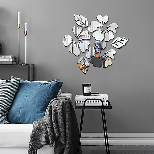 

1 Piece Set Acrylic Art 3D Mirror Flower Wall Sticker DIY Home Wall Decal Decoration Sofa TV Wall Removable Wall Sticker 3028cm