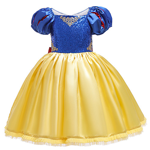 

Princess Dress Cosplay Costume Girls' Movie Cosplay Vacation Dress Halloween Blue Dress Christmas Halloween Carnival Polyester / Cotton