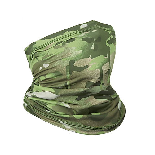

Neck Gaiter Neck Tube Balaclava Bandana Mask Men's Women's Unisex Headwear Camouflage UV Sun Protection Dust Proof Cooling for Fitness Running Cycling Autumn / Fall Spring Summer Forest Green Green