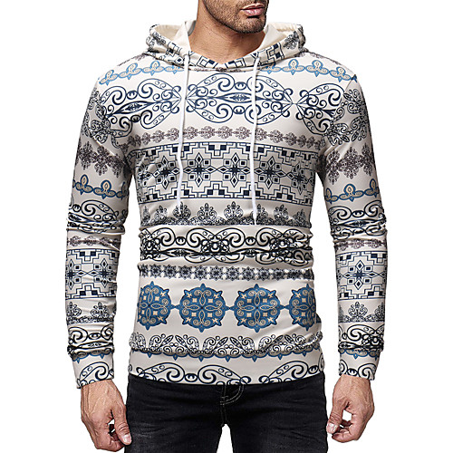 

Men's Hoodie Graphic Basic Casual Hoodies Sweatshirts White