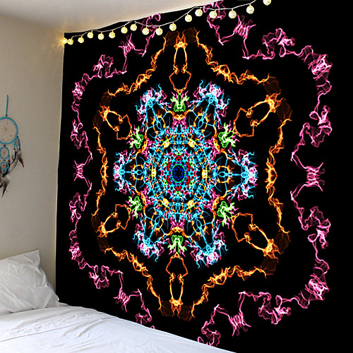 

Mandala Bohemian Wall Tapestry Art Decor Blanket Curtain Hanging Home Bedroom Living Room Dorm Decoration Boho Hippie Psychedelic Floral Flower Lotus Indian