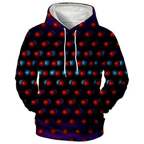 

Men's Hoodie Graphic Daily Going out 3D Print Sports & Outdoors Hoodies Sweatshirts Black