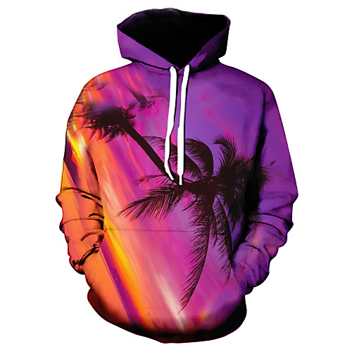 

Men's Hoodie Graphic Hooded Casual Hoodies Sweatshirts Fuchsia