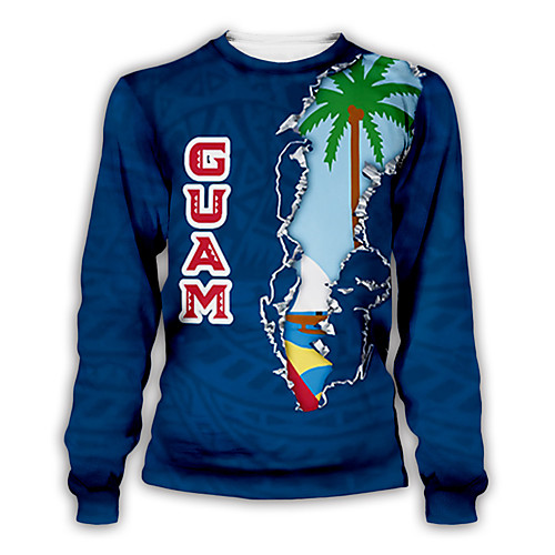 

Men's Pullover Sweatshirt Graphic Round Neck Daily Weekend 3D Print Basic Casual Hoodies Sweatshirts Navy Blue