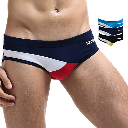 

SEOBEAN Men's Sports Underwear Sport Briefs Running Shorts Sports & Outdoor Underwear Briefs Running Jogging Training Breathable Quick Dry Soft Sport Black Blue Dark Blue / Micro-elastic