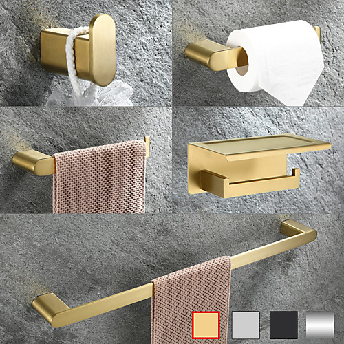 

Multifunction Bathroom Accessory Stainless Steel Towel Bar/Toilet Paper Holder/Robe Hook/Bathroom Shelf Wall Mounted